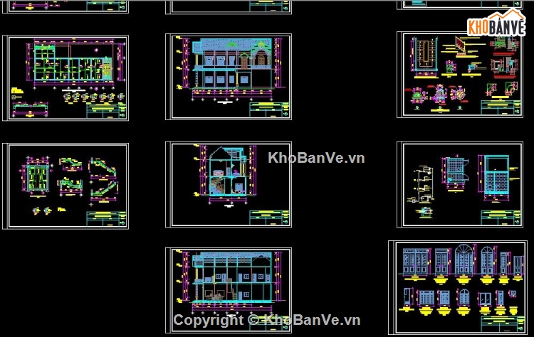 biệt thự 2 tầng,nhà ở gia đình 2 tầng,biệt thự 2 tầng 9x19.8m,Filethietke biệt thự 2 tầng,Cad biệt thự 2 tầng,BV biệt thự 2 tầng 9x19.8m