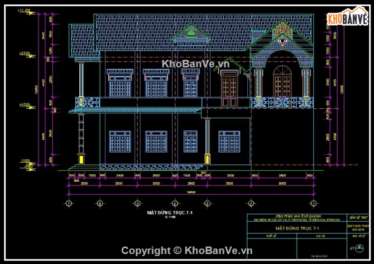 biệt thự 2 tầng,nhà ở gia đình 2 tầng,biệt thự 2 tầng 9x19.8m,Filethietke biệt thự 2 tầng,Cad biệt thự 2 tầng,BV biệt thự 2 tầng 9x19.8m