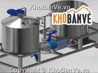 Thiết kế bia cnc,Bếp nấu bia 60 lít,3D Bếp nấu bia 60 lít