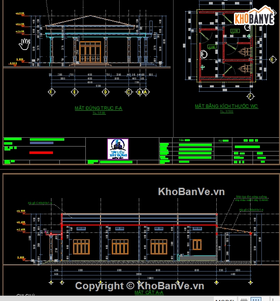 full bản vẽ nhà văn hóa,bản vẽ nhà văn hóa 12.2x25.8m,file cad nhà văn hóa thôn,file cad nhà văn hóa,File cad nhà văn hóa