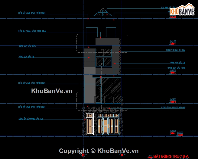 nhà phố 5x15m,nhà phố 75m2 tầng lửng,nhà phố 5x15m 4 tầng,Nhà phố 4 tầng lửng 5x15m,bộ bản vẽ nhà phố 4 tầng