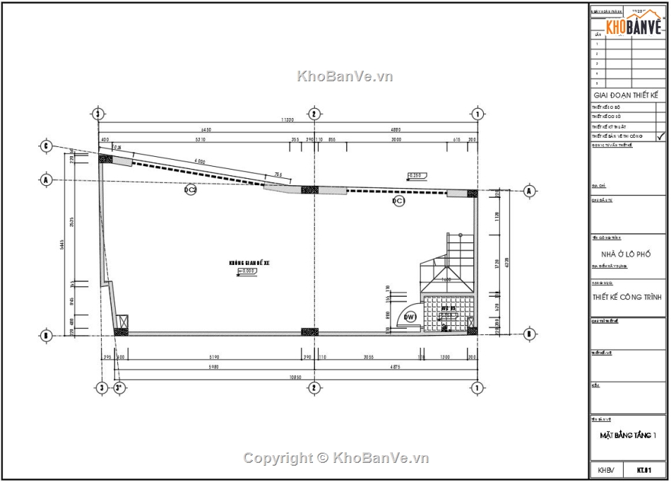 Nhà phố 6 tầng,Nhà trọ kết hợp phòng học,Nhà trọ kết hợp kinh doanh,bản vẽ nhà trọ 6 tầng,nhà trọ 6 tầng file cad