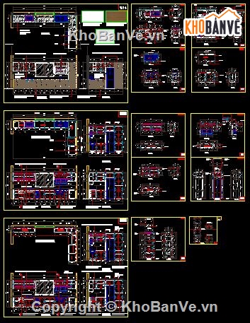 Bản Vẽ Autocad Triển Khai Bóc Tách Chi Tiết Cấu Tạo Tủ Bếp .