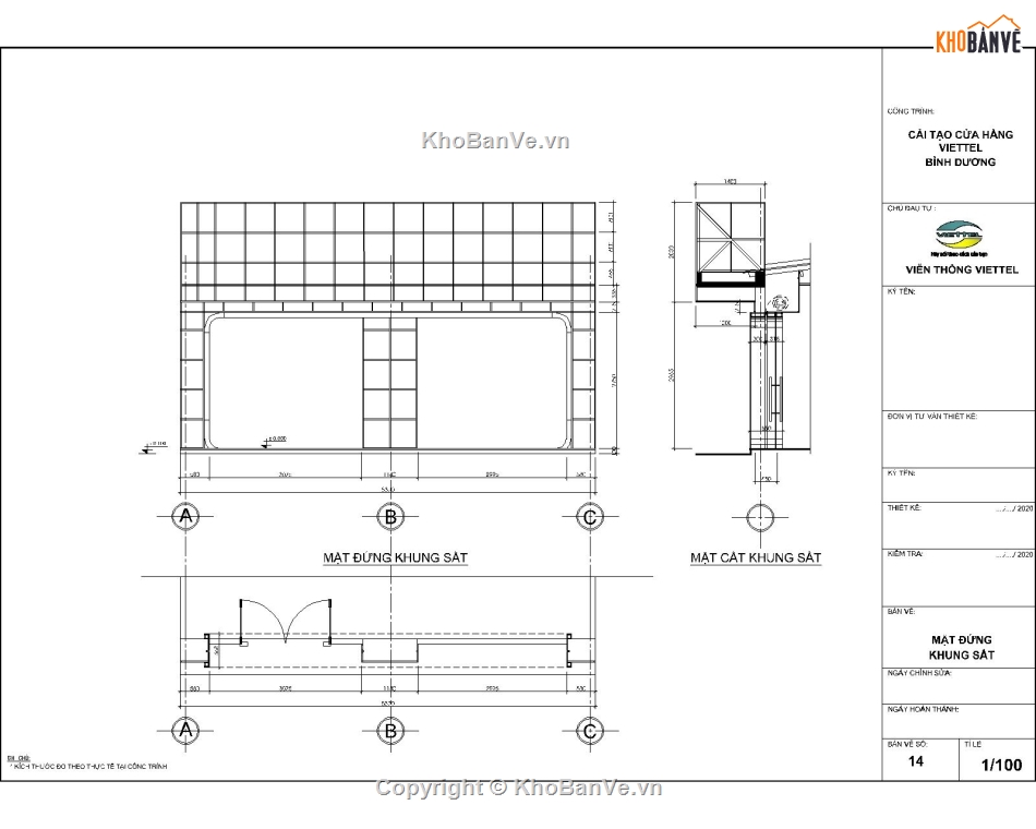 thiết kế kỹ thuật,Viettel,quảng cáo,Viettel shop,Bảng hiệu autocad,Bản vẽ