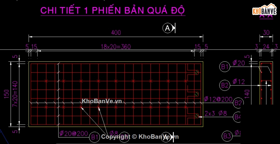 bản lắp ghép,bản quá độ,quá độ