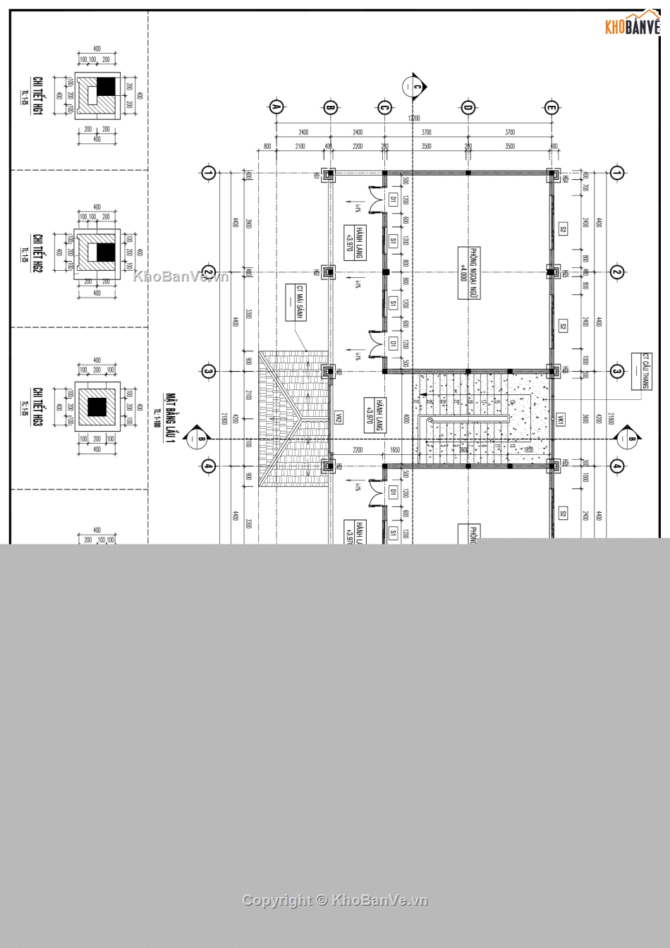 vẽ trường học,Bản vẽ thiết kế 4 phòng chức năng,cổng trường,nhà bảo vệ trường học,4 phòng chức năng trường học,4 phòng chức năng