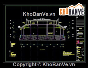 Bản vẽ Đình,đình,cad đình làng