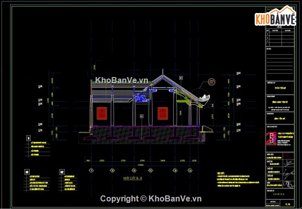 Bản vẽ Đình,đình,cad đình làng