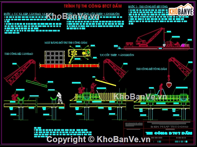 biện pháp thi công cầu cảng,biện pháp thi công cầu cập tàu,đóng cọc bê tông,thi công btct dầm,thi công btct bản,thi công tường chắn đất