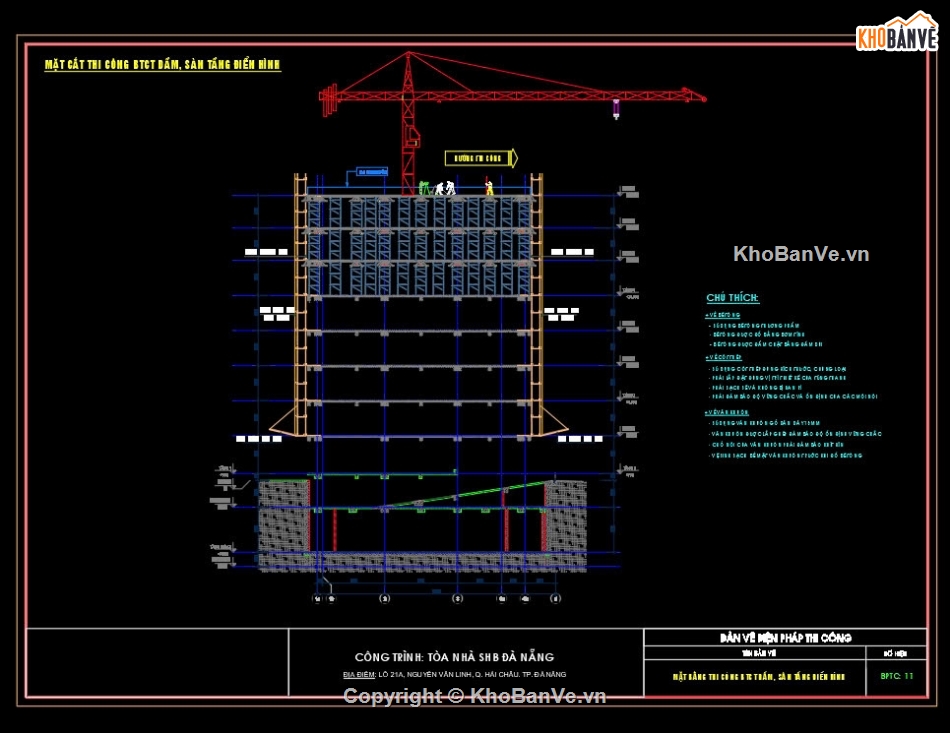 Bản vẽ biện pháp thi công nhà văn phòng,BPTC nhà văn phòng 15 tầng,Biện pháp thi công tòa nhà văn phòng,Bản vẽ biện pháp thi công,Biện pháp thi công đầy đủ