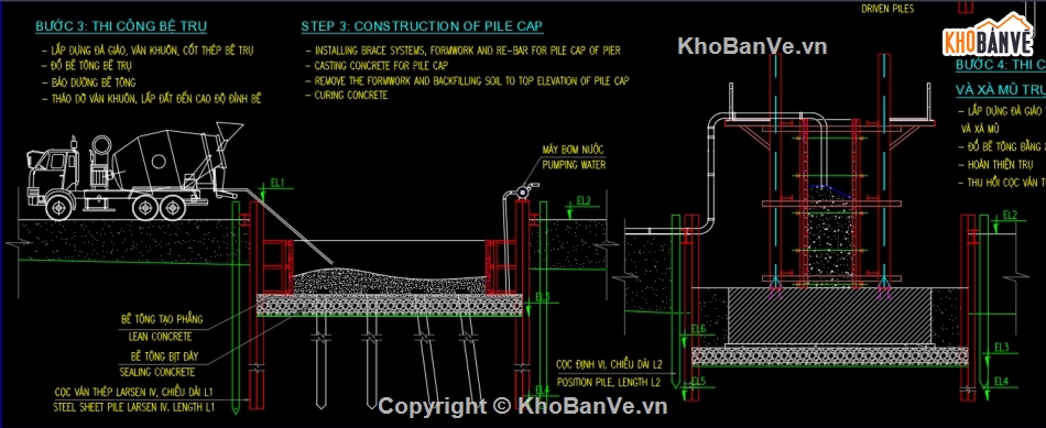 Biện pháp thi công,Bản vẽ,thi công cọc đóng