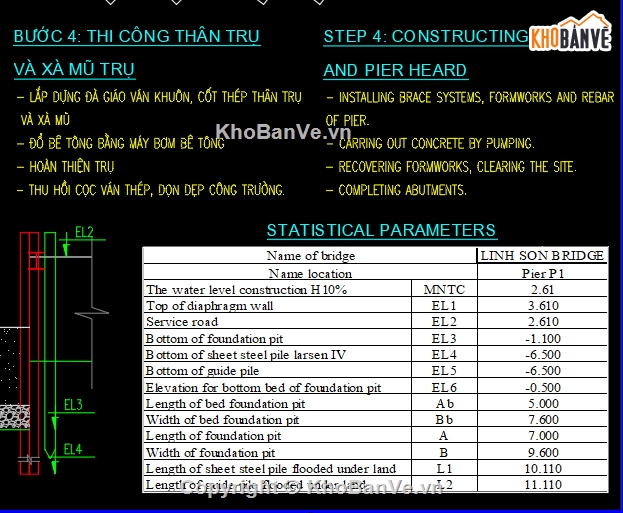 Biện pháp thi công,Bản vẽ,thi công cọc đóng