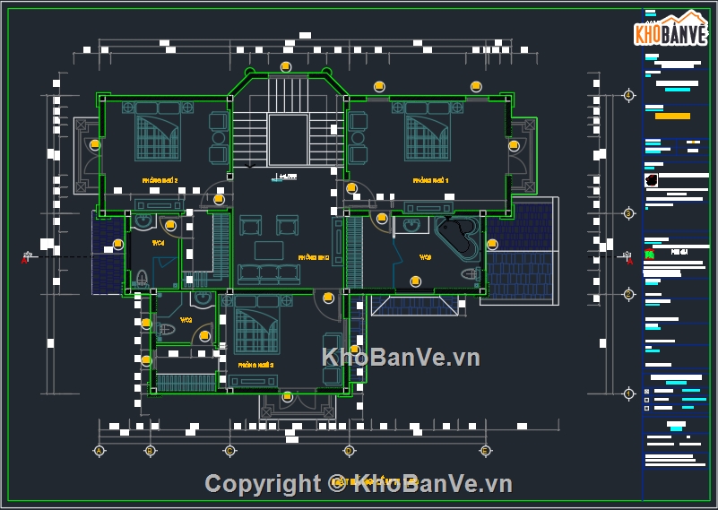 Biệt thự 2 tầng đẹp,Bản vẽ biệt thự đẹp,Bản vẽ biệt thự 2 tầng đẹp