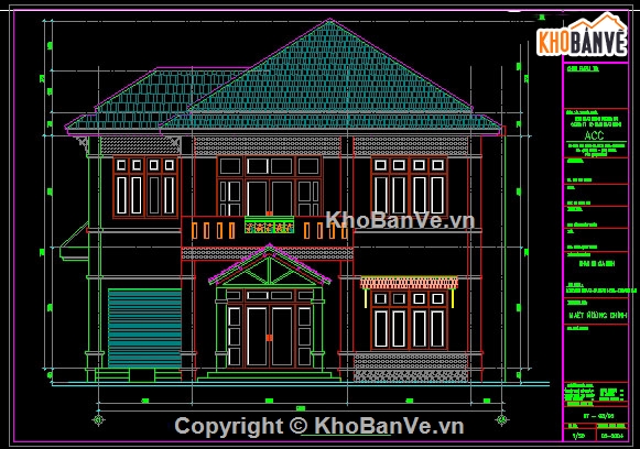 Bản vẽ,Biệt tự 3 tầng,Bản vẽ được cấp phép