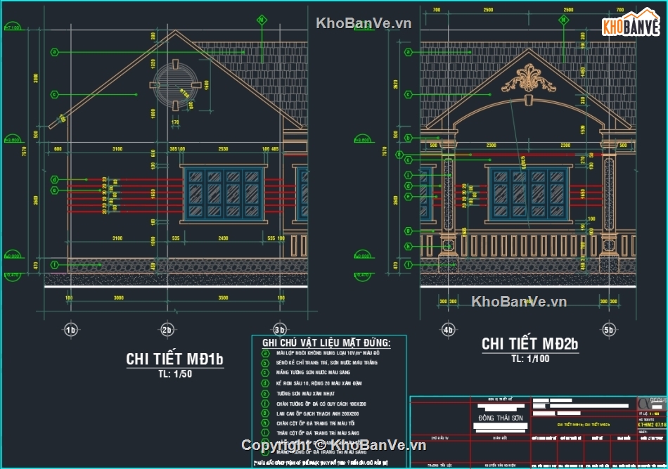 Bản vẽ biệt thự đẹp,Bản vẽ biệt thự mái thái,Bản vẽ nhà vườn đẹp,biệt thự 1 tầng