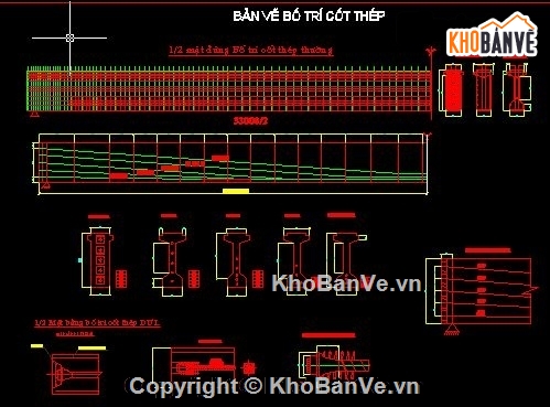 cầu dầm I,Bản vẽ dầm I,Bản vẽ cầu dầm,Bản vẽ dầm