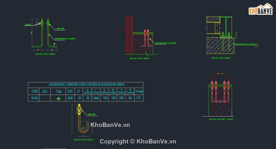 Bản vẽ,các loại bu lông,Bản vẽ full,Bản vẽ container,Bản vẽ cọc,bulong