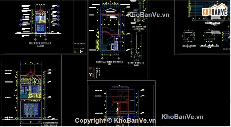 Bản vẽ nhà phố,nhà phố 5x20m,full nhà phố 5x20m,nhà phố 2 tầng