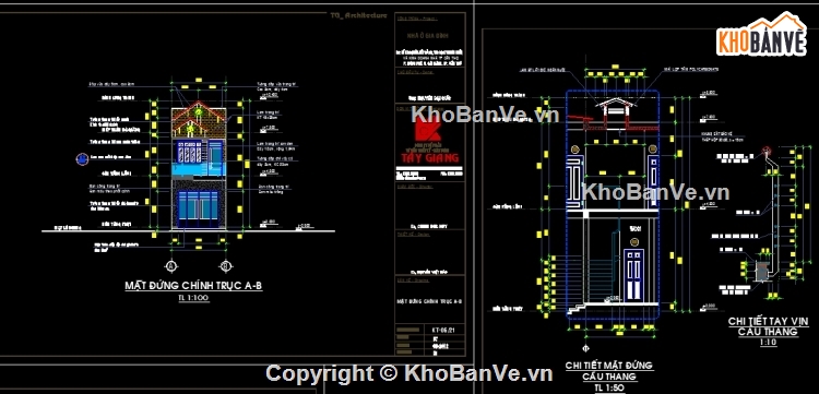 Bản vẽ nhà phố,nhà phố 5x20m,full nhà phố 5x20m,nhà phố 2 tầng