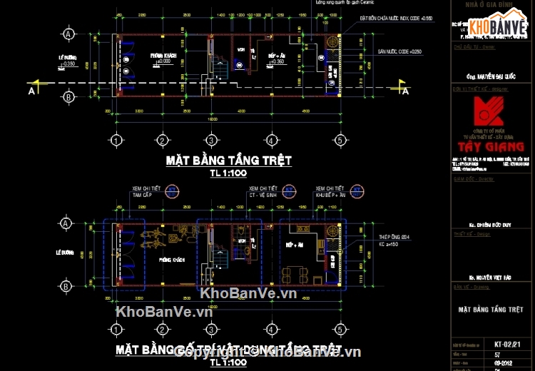 Bản vẽ nhà phố,nhà phố 5x20m,full nhà phố 5x20m,nhà phố 2 tầng