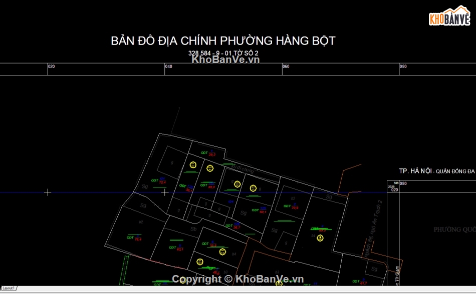 Bản đồ địa chính phường Hàng Bột VN2000,Bản đồ Quy hoạch phường Hàng Bột,File Cad bản đồ địa chính,phường Hàng Bột