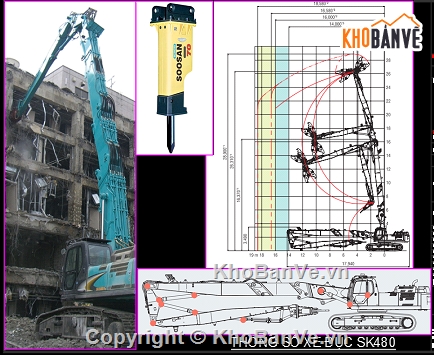 Bản vẽ cad biện pháp đục bê tông phá bỏ nhà cao tầ,biện pháp phá dỡ nhà cao tầng,đục bê tông nha,quy trình trình tự thi công phá dỡ