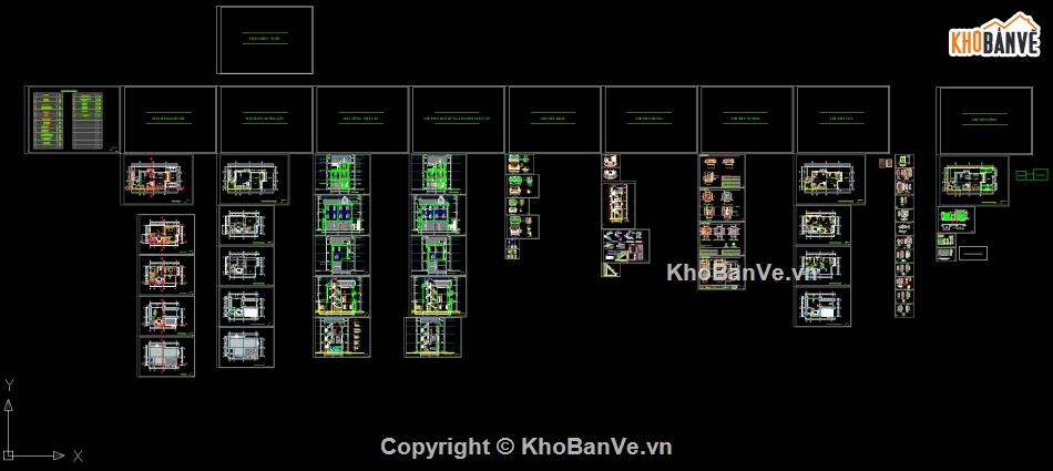 bản vẽ cad biệt thự 3 tầng,biệt thự tân cổ 3 tầng,biệt thự  3 tầng