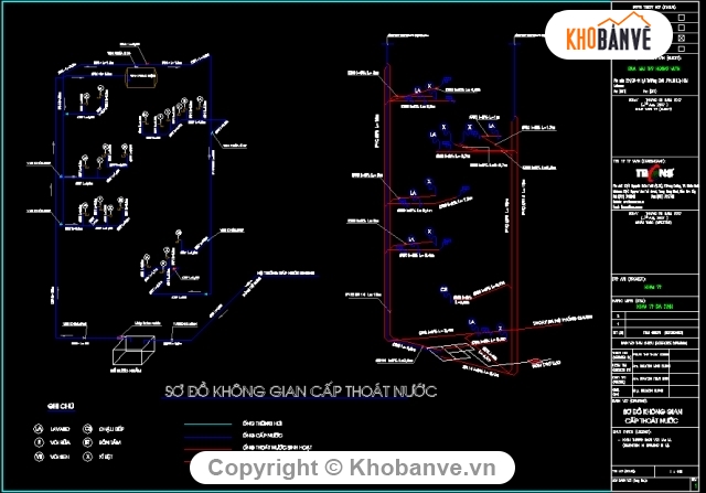 Bản vẽ,Bản vẽ nhà phố,Bản vẽ autocad,cấp thoát nước nhà phố