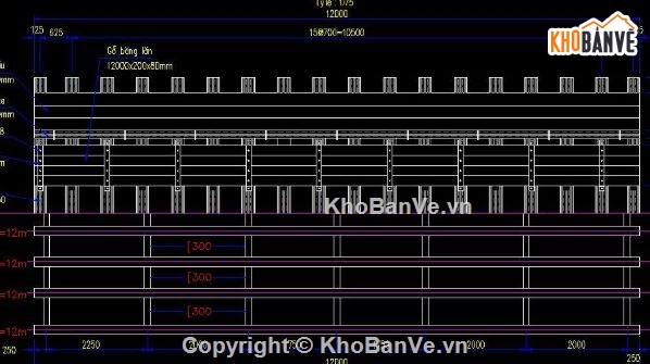 cầu tạm 1 nhịp,bản vẽ cầu tạm,file cad cầu tạm