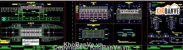 cầu tạm 1 nhịp,bản vẽ cầu tạm,file cad cầu tạm