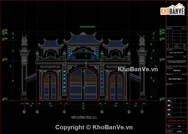 mẫu cổng làng,kiến trúc cổng,cổng nghi môn,Bản vẽ cổng nghi môn,kiến trúc cổng nghi môn