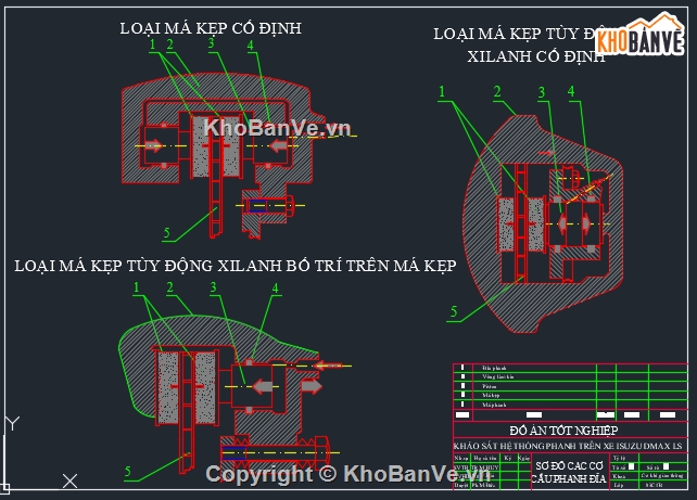 hệ thống phanh ABS,phanh ABS trên xe,cad hệ thống phanh ABS,Autocad hệ thống phanh xe