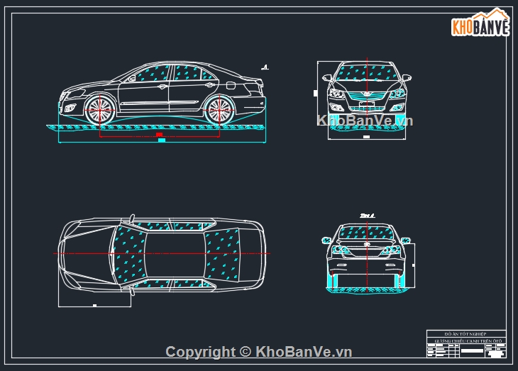 hệ thống gương chiếu cạnh,hệ thống gương chiếu cạnh trên xe Toyota,Bản vẽ cad hệ thống gương chiếu cạnh trên xe Toyot
