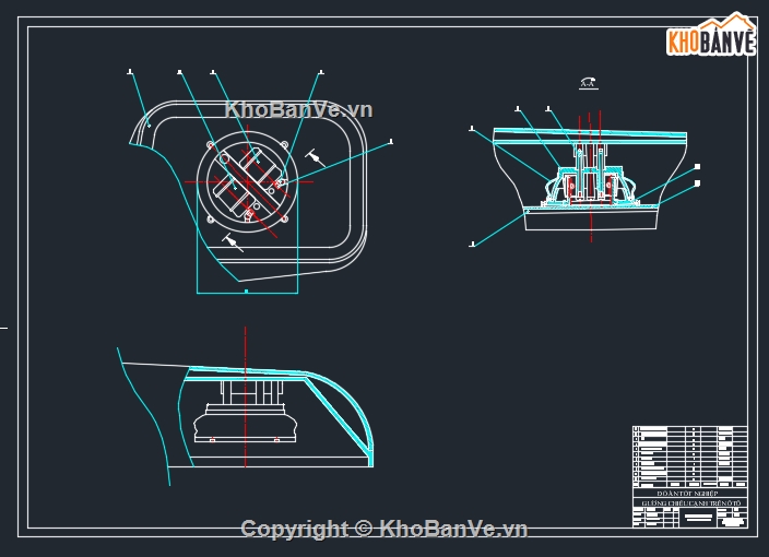 hệ thống gương chiếu cạnh,hệ thống gương chiếu cạnh trên xe Toyota,Bản vẽ cad hệ thống gương chiếu cạnh trên xe Toyot