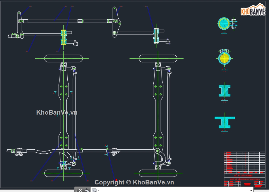 hệ thống lái cho ôtô tải,autocad hệ thống lái oto,bản vẽ hệ thống lái oto,cad hệ thống lái cho oto