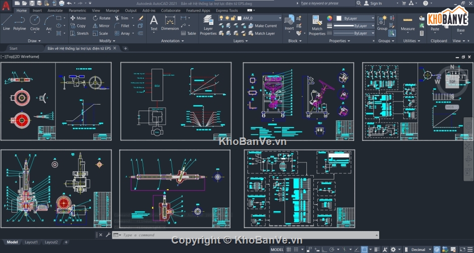 hệ thống lái trợ lực điện tử,Bản vẽ hệ thống lái,hệ thống lái eps