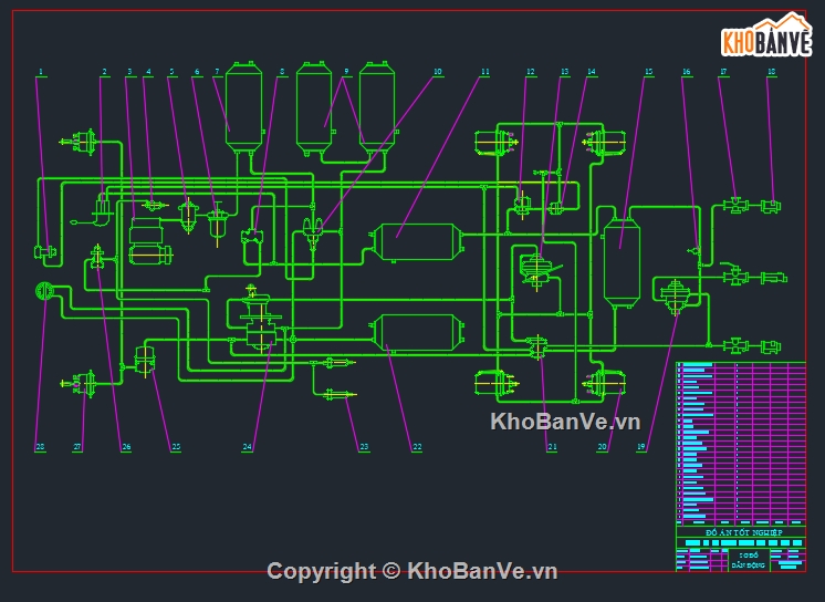 Bản vẽ cad,hệ thống phanh,ô tải 8 tấn,Bản vẽ cad hệ thống phanh