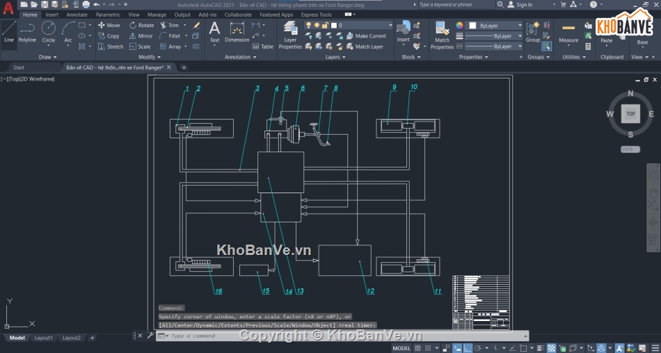 Bản vẽ hệ thống phanh,Bản vẽ cad hệ thống phanh,Bản vẽ hệ thống treo,Bản vẽ hệ thống lái,bản vẽ cad ford ranger