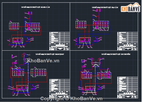 Bản vẽ cad,hệ thống truyền động thủy lưc,máy xúc EO420A