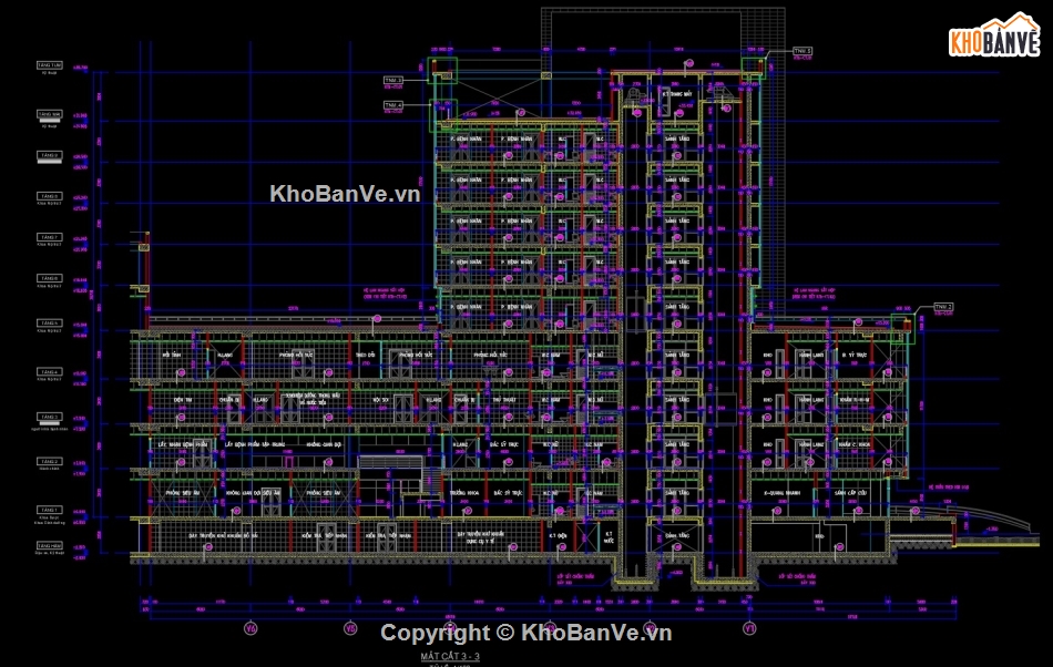 kiến trúc bệnh viện,kết cấu bệnh viện,bệnh viện