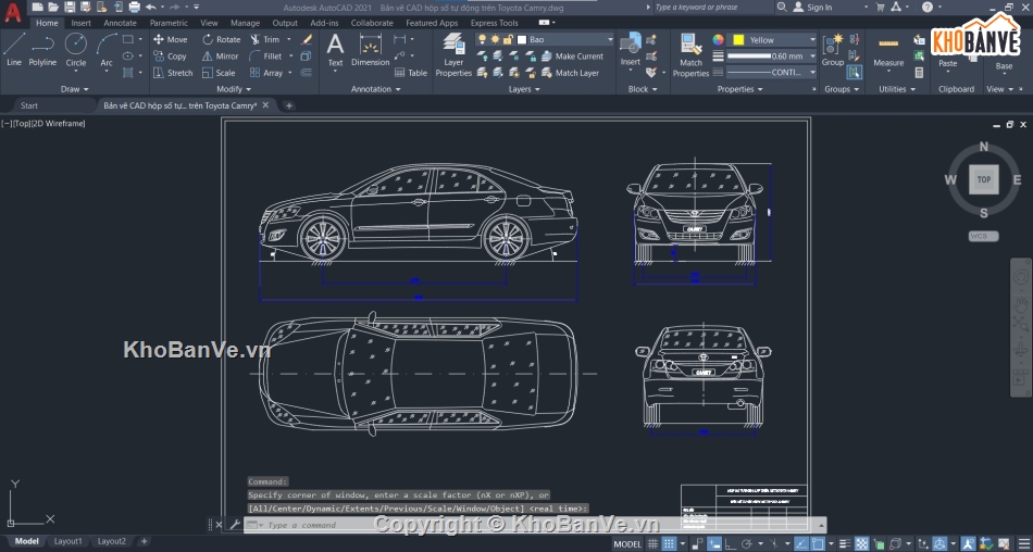 bản vẽ hộp số tự động,autocad hộp số tự động,bản vẽ cad hộp số camry