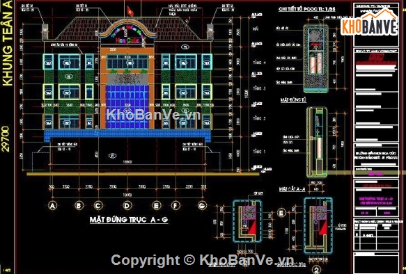 Trường mầm non 18x26.9m,trường mầm non 4 tầng,bản vẽ trường mầm non 4 tầng,cad trường mầm non