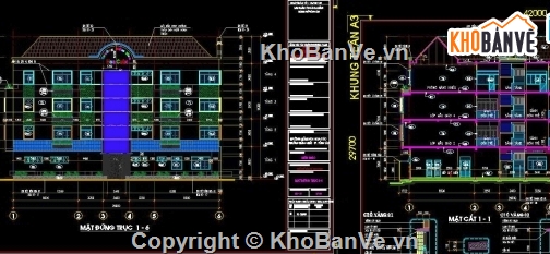 Trường mầm non 18x26.9m,trường mầm non 4 tầng,bản vẽ trường mầm non 4 tầng,cad trường mầm non