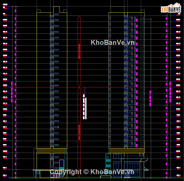 Khách sạn cao tầng,25 tầng nổi + 2 tầng hầm,shoring kingpost,cọc khoan nhồi,tường baret,biện pháp thi công phần ngầm
