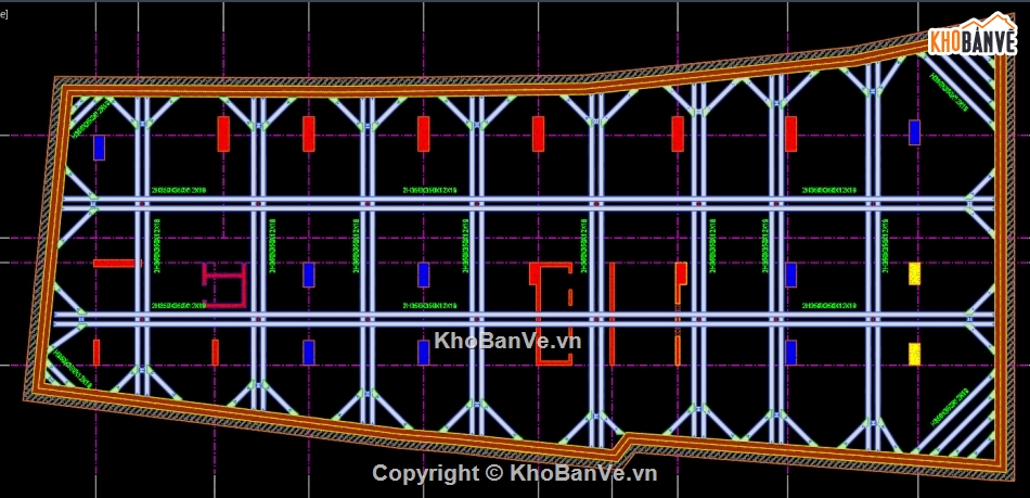 Khách sạn cao tầng,25 tầng nổi + 2 tầng hầm,shoring kingpost,cọc khoan nhồi,tường baret,biện pháp thi công phần ngầm