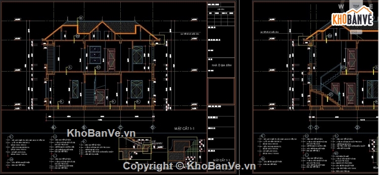 2 Tầng 9.2x10.4m,Biệt thự 2 tầng 9.2x10.4m,bản vẽ cad biệt thự 2 tầng,biệt thự 2 tầng