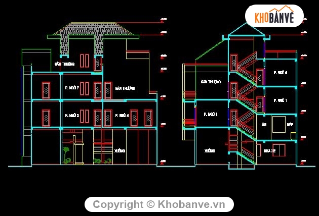 Bản vẽ nhà phố,kiến trúc đẹp,bản vẽ kiến trúc,các mẫu nhà phố đẹp