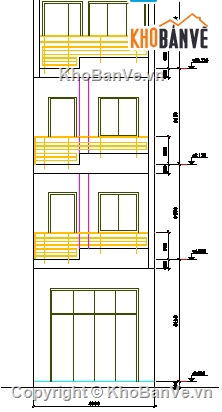 Bản vẽ nhà phố,nhà 4 tầng,4 tầng,kiến trúc 4 tầng,Bản vẽ kiến trúc nhà phố,nhà phố 4 tầng