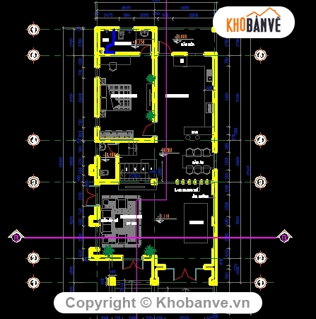 Bản vẽ nhà phố,kiến trúc nhà ở,kết cấu nhà 2 tầng rưỡi,nhà kích thước 8x17m,bản vẽ nhà phố 2.5 tầng