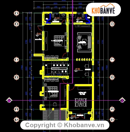 Bản vẽ nhà phố,kiến trúc nhà ở,kết cấu nhà 2 tầng rưỡi,nhà kích thước 8x17m,bản vẽ nhà phố 2.5 tầng